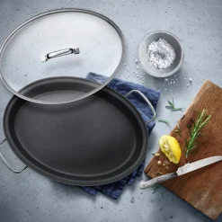 Fischpfanne mit Glasdecke 38 x 26 cm