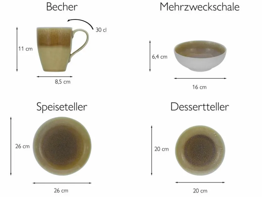Frühstücksteller Caldera Ø 21 cm