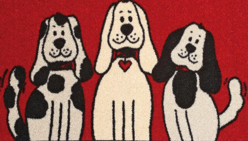 Fußmatte Three Dogs 50 x 75 cm