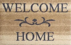 FuĂmatte Welcome Home beige 40 x 60cm