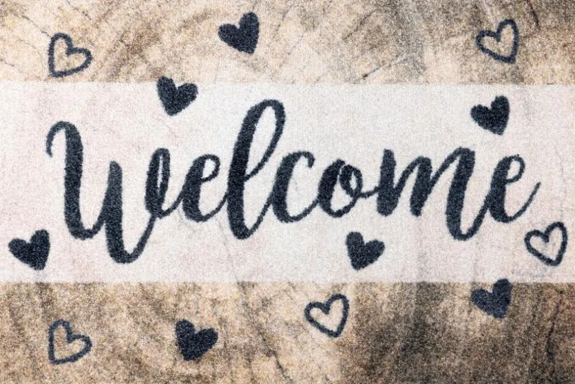 Fußmatte Wooden Welcome 50 x 75 cm