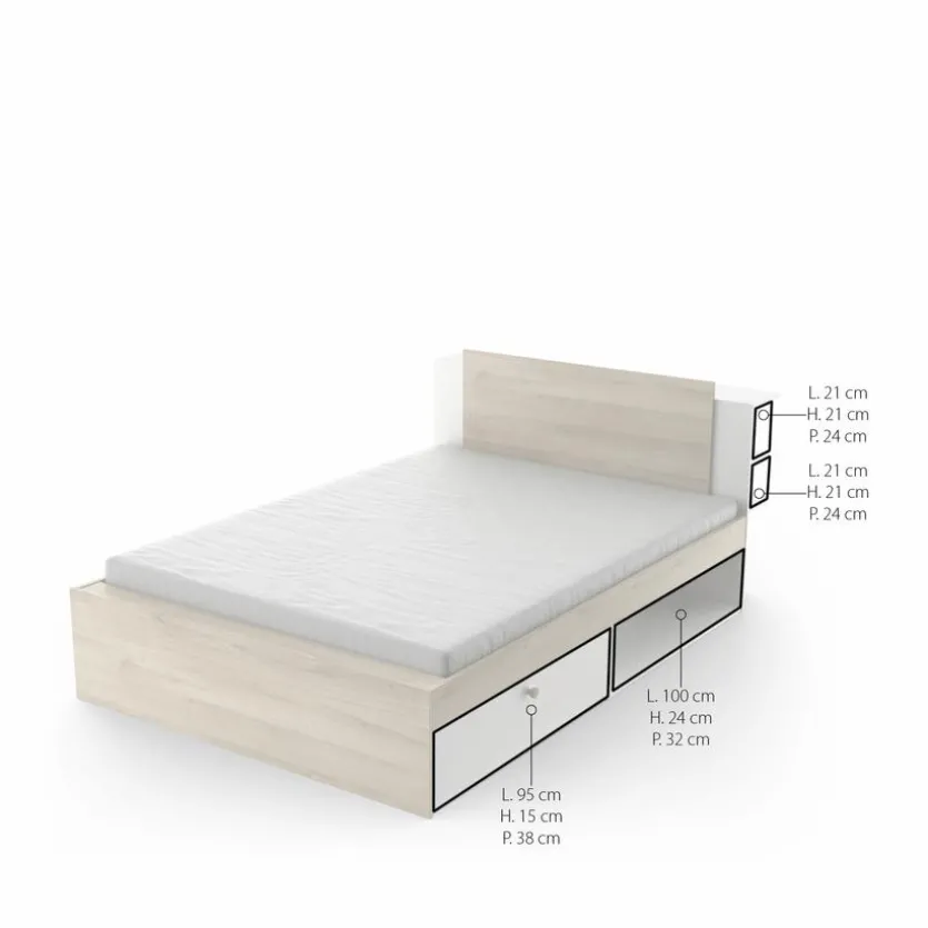 Funktionsbett Life 140x200 cm