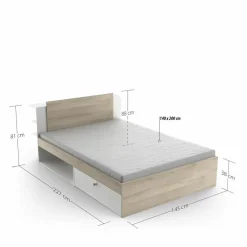 Funktionsbett Life 140x200 cm