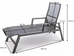 Gartenliege Deluxe Alu