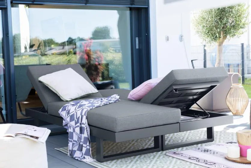 Gartenliegen Set Flin 2 tlg.