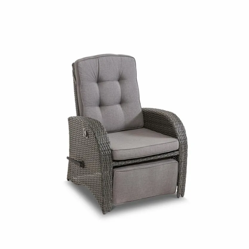 Gartensessel Deluxe Lounge Grau
