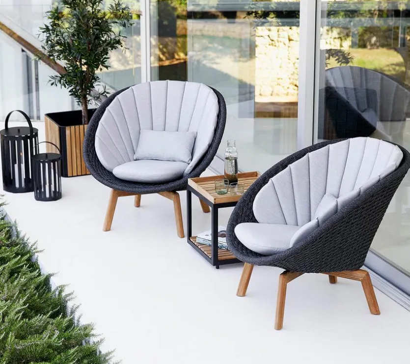 Gartensessel Peacock, dark grey