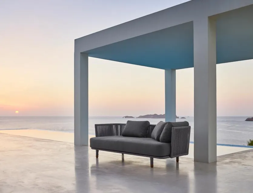 Gartensofa-Modul Moments, Cane-line Rope