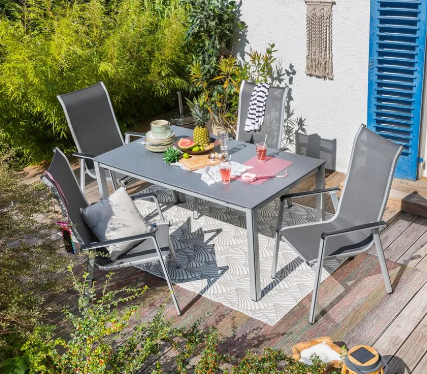 Gartenstuhl Kedline, Alu/Textilene