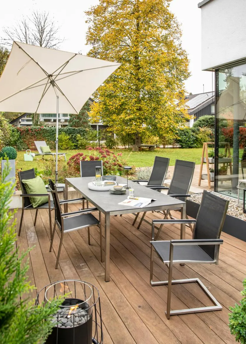Gartentisch ausziehbar Etna Alu 210/270 x 95 cm
