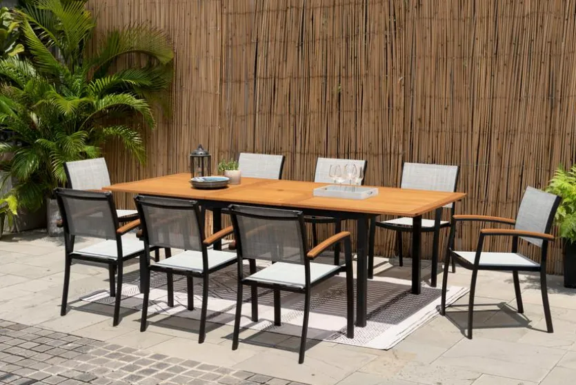 Gartentisch ausziehbar Kingsbury 180 x 100 cm