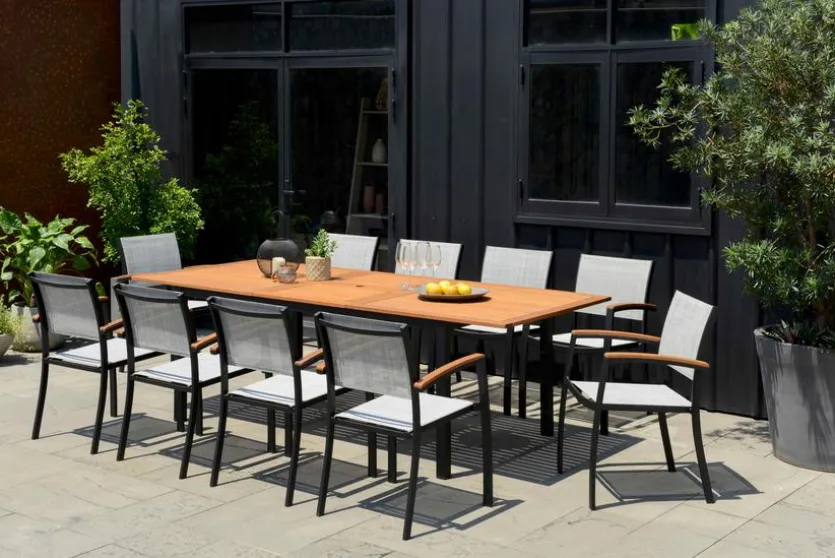 Gartentisch ausziehbar Kingsbury 180 x 100 cm