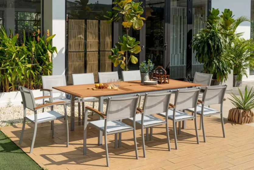 Gartentisch ausziehbar Kingsbury 180 x 100 cm