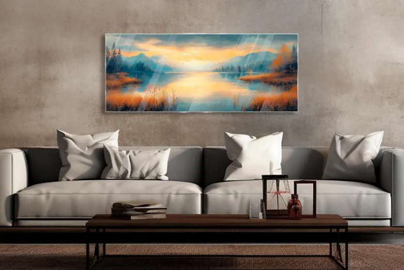 Glasbild 50 x 125 cm Atmospheric Landscape III