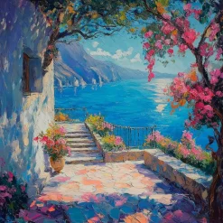 Glasbild 30 x 30 cm Beautiful View II