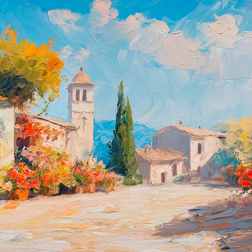 Glasbild 30 x 90 cm Flower Market
