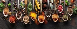 Glasbild 30 x 80 cm Herbs and spices
