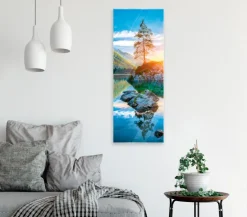 Glasbild 30 x 80 cm Hintersee
