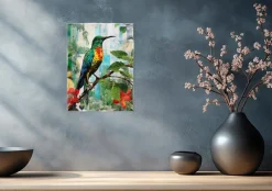 Glasbild 30 x 40 cm Jungle Bird