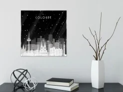 Glasbild 30 x 30 cm Köln - Collage II