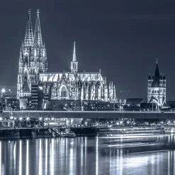 Glasbild 30 x 30 cm Kölner Dom XII