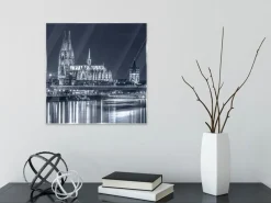 Glasbild 30 x 30 cm Kölner Dom XII