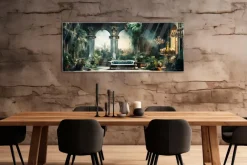 Glasbild 50 x 125 cm Lost Villa IX
