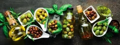 Glasbild 30 x 80 cm Olives IV