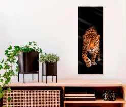 Glasbild 30 x 80 cm Panther II