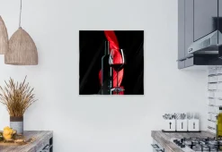Glasbild 50 x 50 cm Red Wine XII