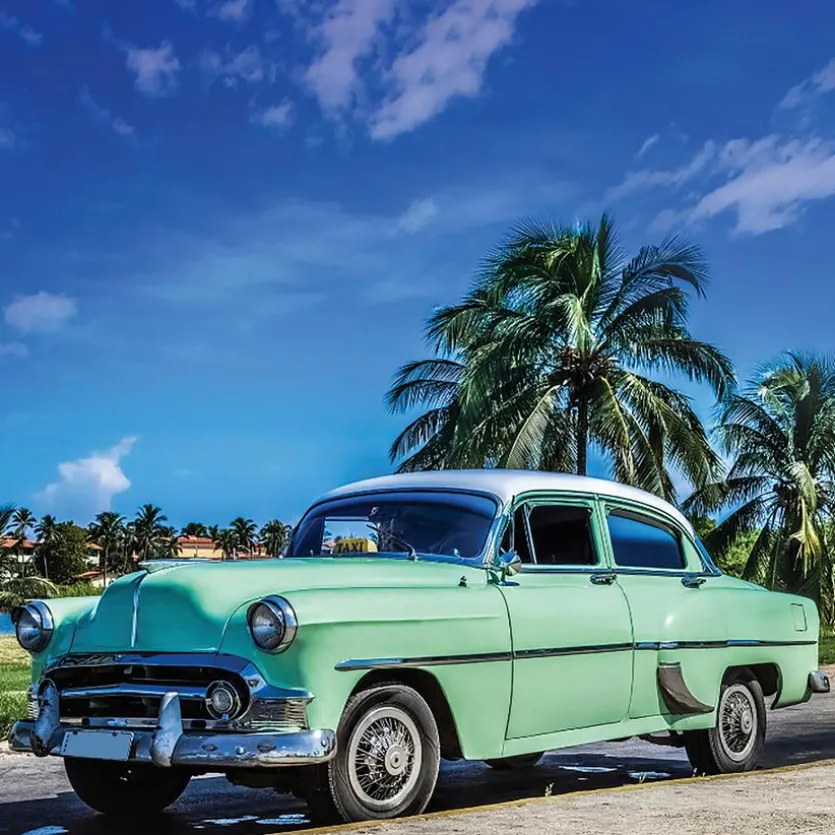 Glasbild 30 x 30 cm Streets of Cuba I