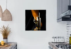 Glasbild 50 x 50 cm White Wine V