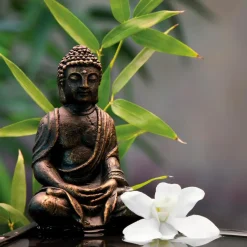 Glasbild 30 x 30 cm Zen bamboo I