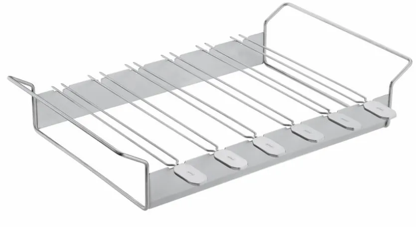 Grillspießhalter Edelstahl 18/10, 6tlg.