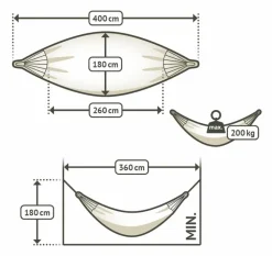 Hängematte Bossanova muscade Kingsize