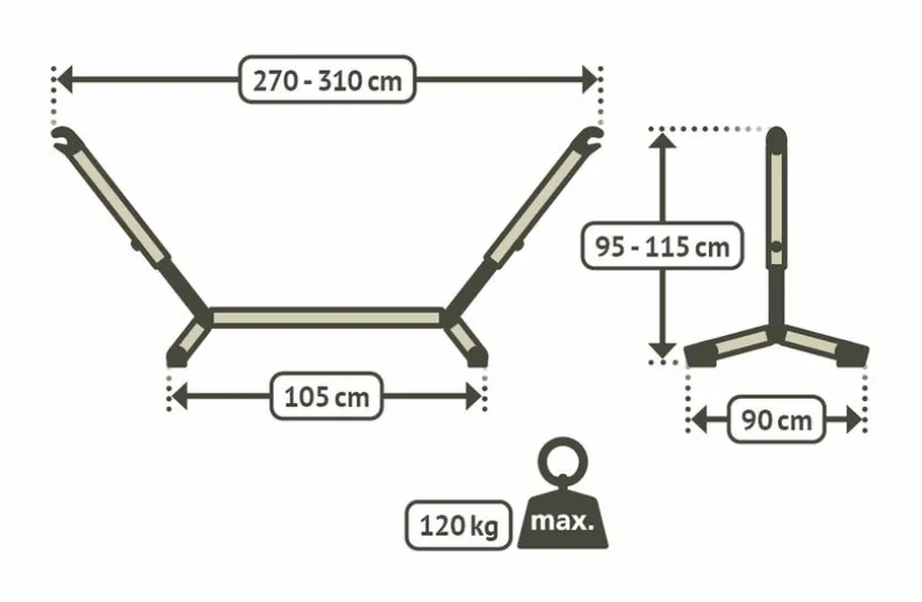 Hängemattengestell Nautico Single
