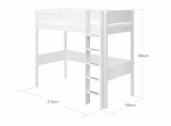 Hochbett White 90 x 200 cm