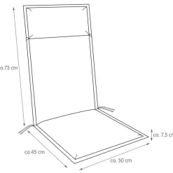 Hochlehner-Auflage Unica 116 x 50 cm