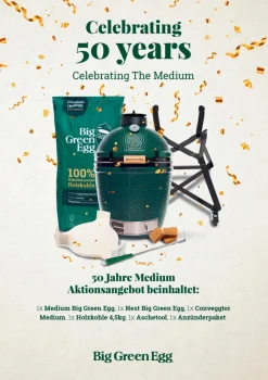 Holzkohlegrill Set Big Green Egg Medium