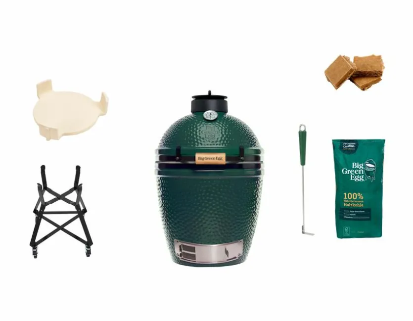 Holzkohlegrill Set Big Green Egg Medium