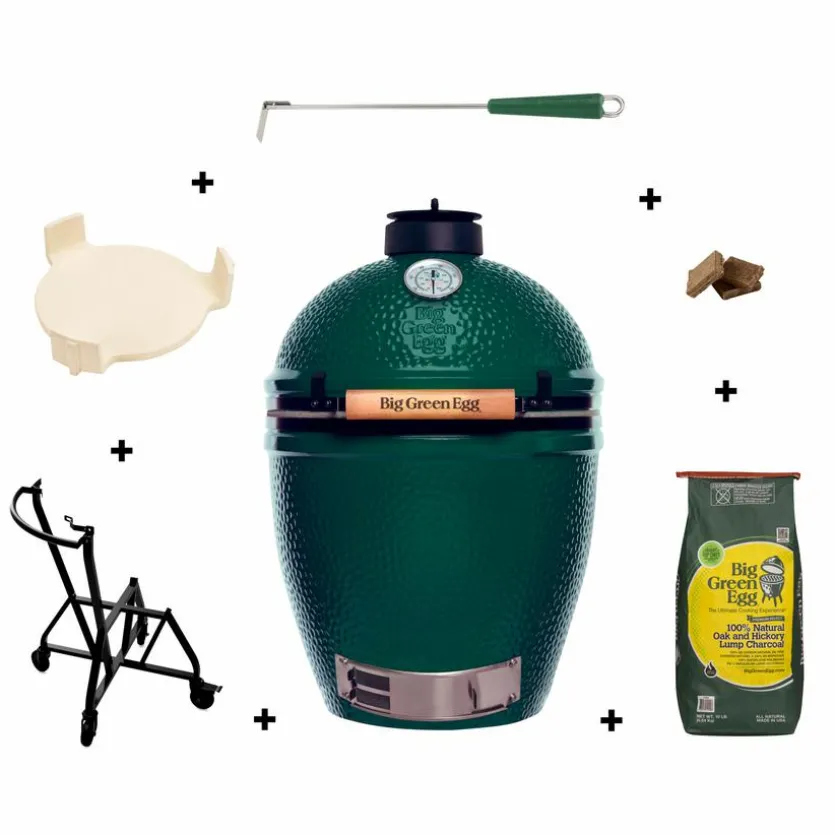 Holzkohlegrill Set Big Green Egg Large