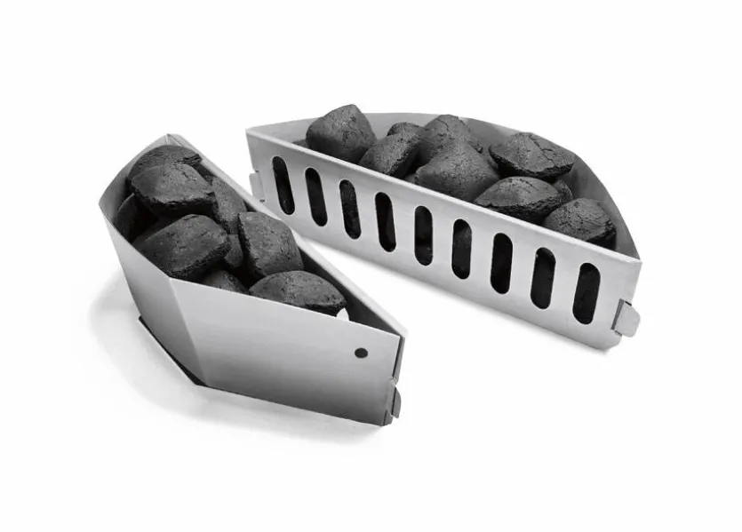 Holzkohlehalter 2er Set Zubehör