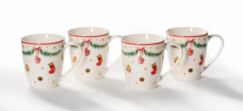 Kaffeebecher Holly 4tlg.
