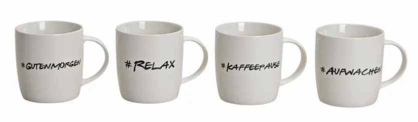 Kaffeebecher Sprüche 300 ml