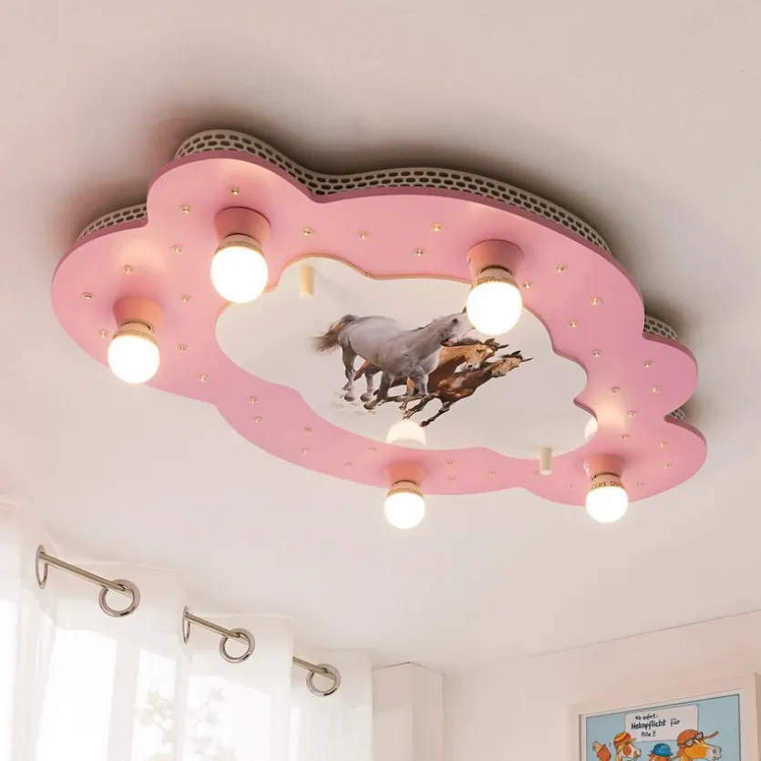 Kinderlampe Pferde