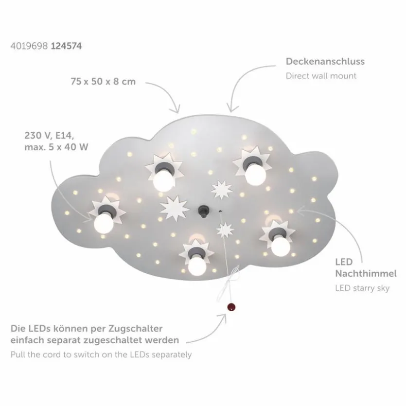 Kinderlampe Sternenwolke