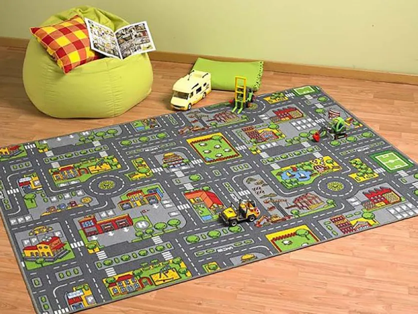 Kinderteppich City 140 x 200 cm