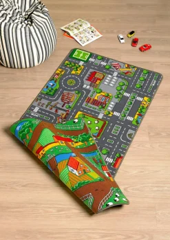 Kinderteppich City Duoplay 133 x 175 cm
