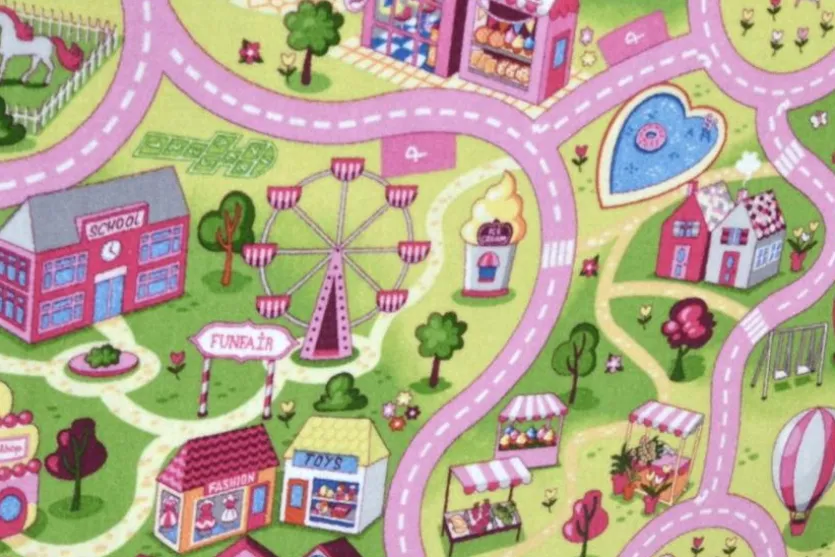 Kinderteppich Straße 95 x 200 cm