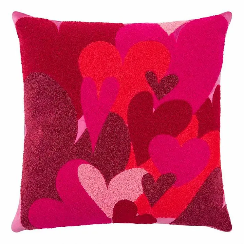 Kissen Hearts Embroidery 45 x 45 cm